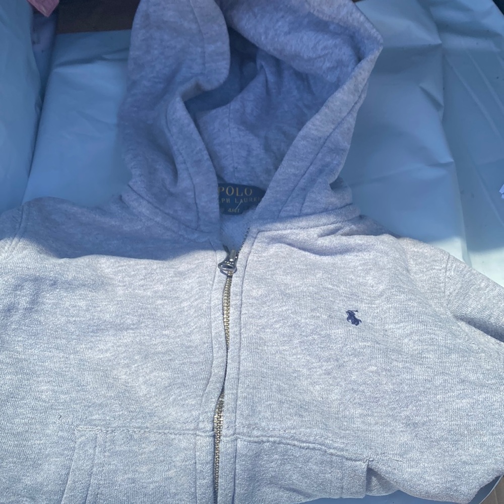 Polo Ralph Lauren gray hooded sweatshirt Size 4T